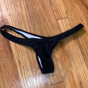 Black bikini bottom